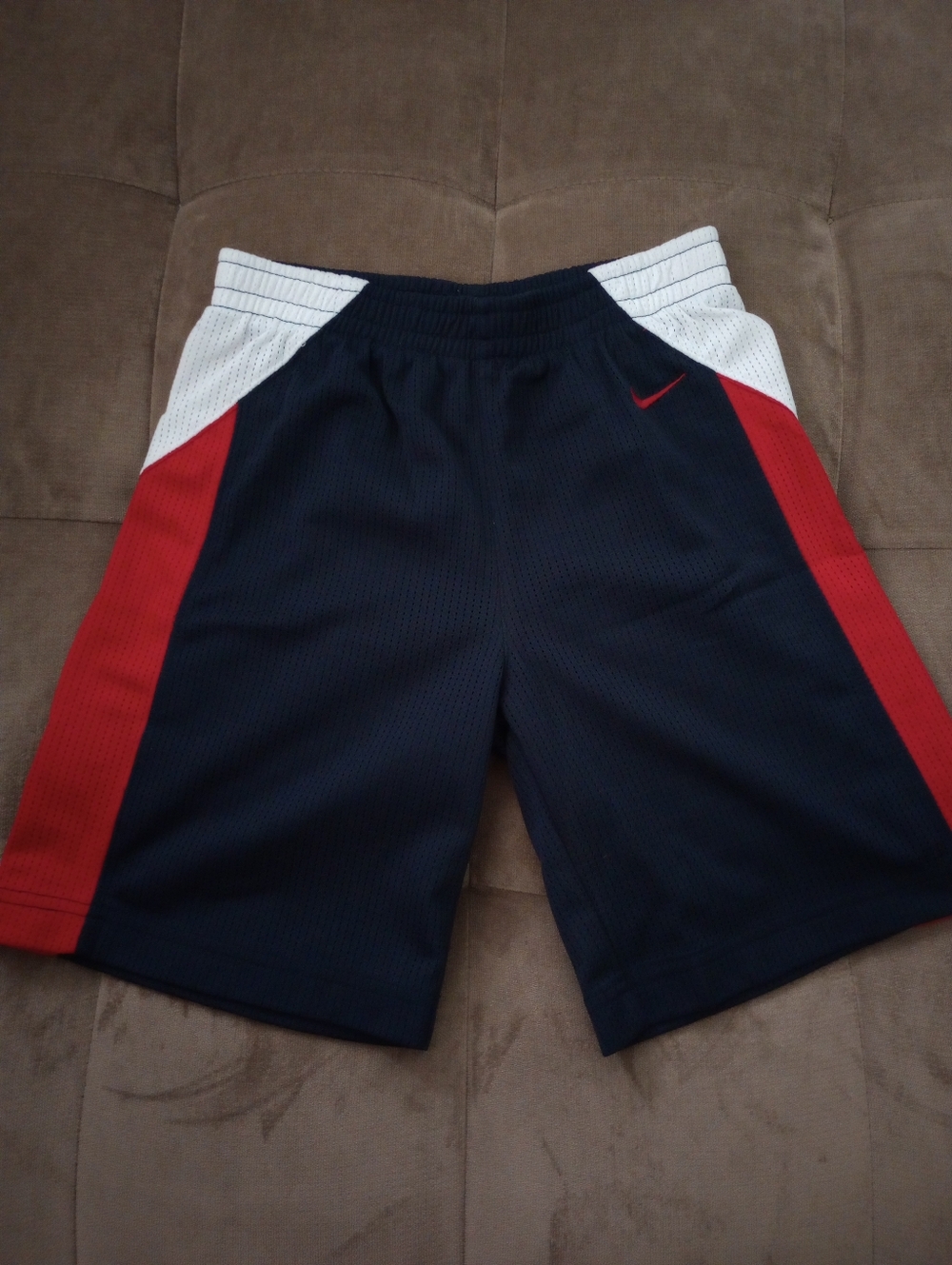 Kids - Nike Black Shorts W/Red And White